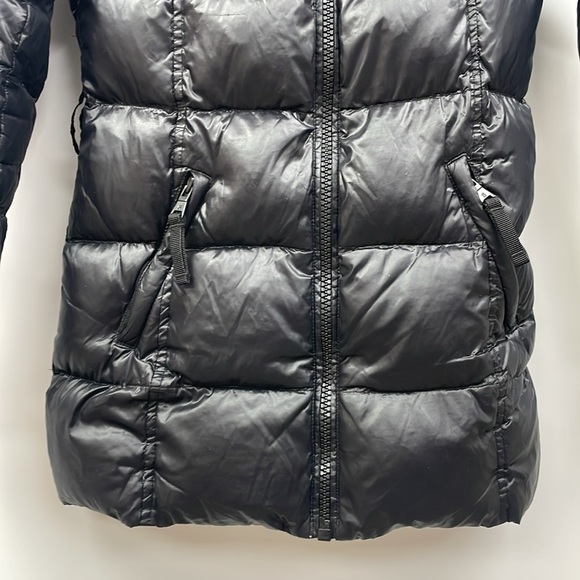 Girl's SAM S13 Duvet Down Puffer Coat Softshell Winter Jacket Black - Picture 3 of 7